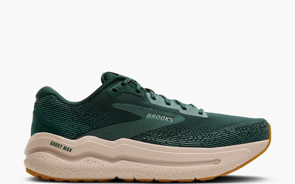 Brooks Ghost Max 2 Men's Running Shoe in Pine Grove/North Atlantic/Grey & Ebony/Cockatoo/Blue Sapphire Available in Wide Widths