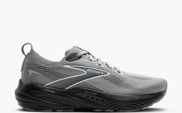 Brooks Glycerin 22 Men's Road Running Shoe in Black/Grey/White & Gray/Ebony/Bluewash