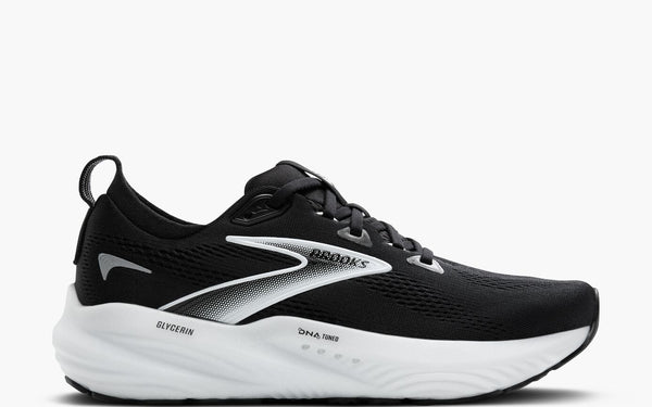 Brooks Glycerin 22 Women's Road Running Shoe in Black/Grey/White & White/LimpetShell/AmparoBlue