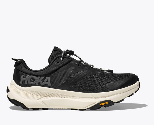 Hoka Men's Transport in Black Alabaster, Dune/Eggnog & Black/Black