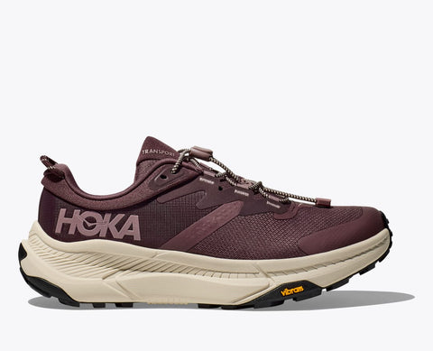 Hoka Women's Transport Commuter Shoe in SmokyQuartz/OatMilk, Black/Alabaster & Dune/Eggnog Available in Wide Widths