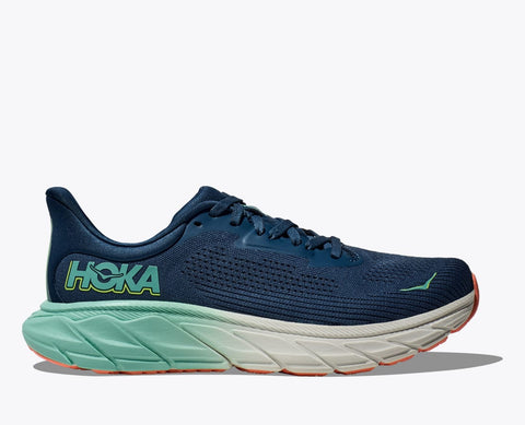 Hoka Women's Arahi 7 in Midnight/Seafoam, Vanilla/Cream & Black/White Available in Wide Widths