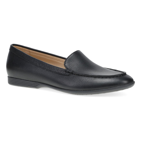 Dansko Lorri Loafer in Tan Waxy Milled & Black Tumbled