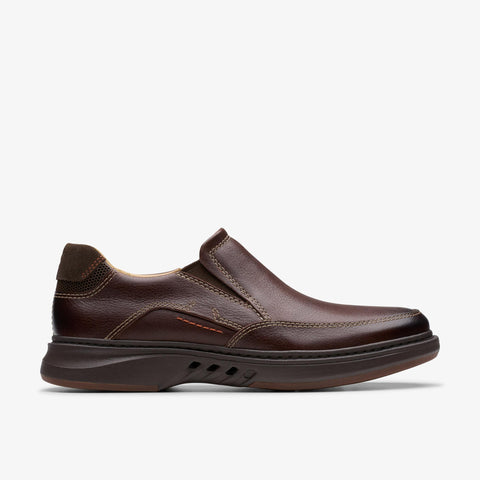 Clarks Un Briley Step Mahogany Leather Shoe