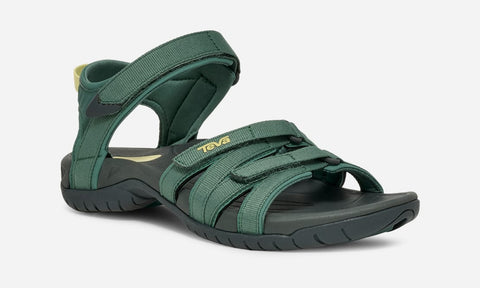 Teva Women's Tirra Sandal in Silver Pine, Bering Sea & Black