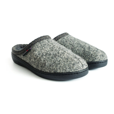 Haflinger AT Slipper in Grey Speckle, Black & Navy Speckle