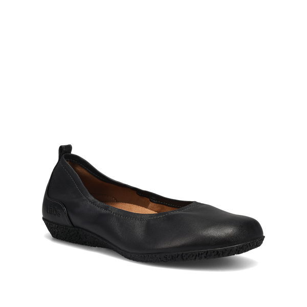 Taos Chit Chat Ballet Flat in Black & Red