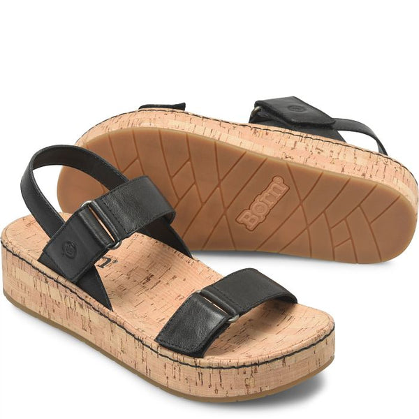 Born Sloan Sandal in Grey Orange & Black