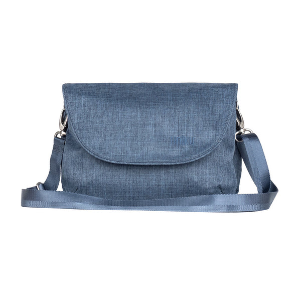 Haiku Bliss Saddle Bag In Cherry Blossom, River Rock Blue, Rosewood, Stone Gray & Black