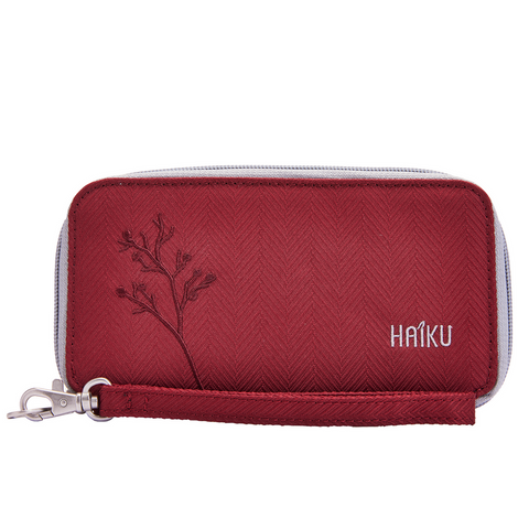 Haiku Trek RFID Mini Wallet 2.0 in Rosewood, Stone Gray, Cherry Blossom, Floral Garden, River Rock Blue, Blackberry, Black, Forest, Eucalyptus & More