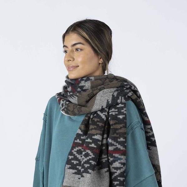 Pistil Danica Scarf om Avocado & Sienna