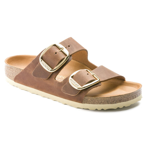 Birkenstock Arizona Big Buckle in Cognac Oiled Leather