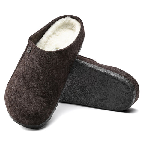 Birkenstock Zermatt Wool Felt Shoe/Slipper in Anthracite Available in Narrow Widths